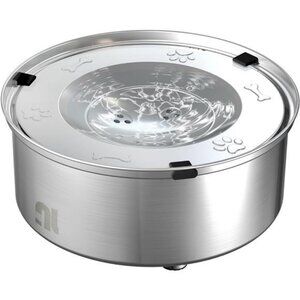 1L/0.26 Gallon Dog Water Bowl No Spill, Stainless Steel No Spill Water Bowl